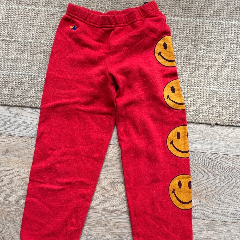 Aviator Nation girls Red Sweatpants size 12